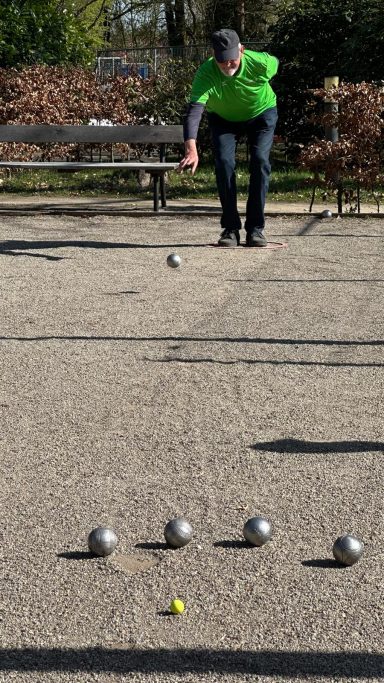 Ein Leger (Pointeur) beim Spiel